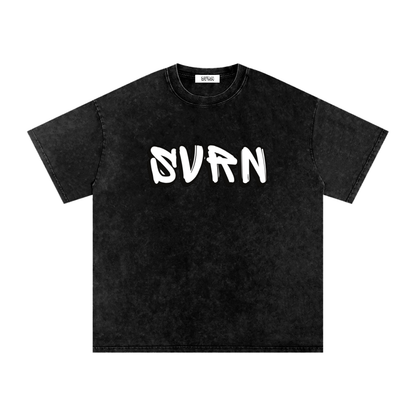 Too Rare To Be Regular Acid Washed Oversized Cotton Tee