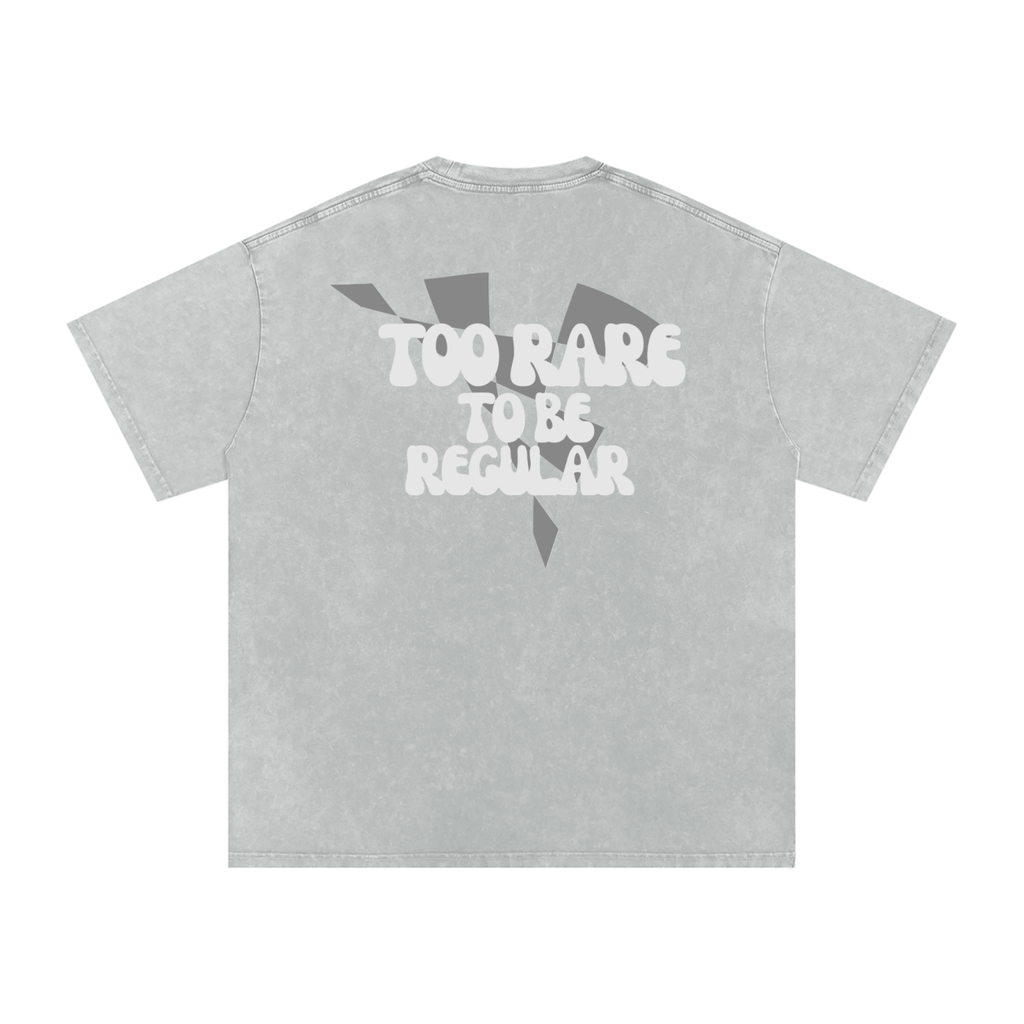 Too Rare To Be Regular Acid Washed Oversized Cotton Tee