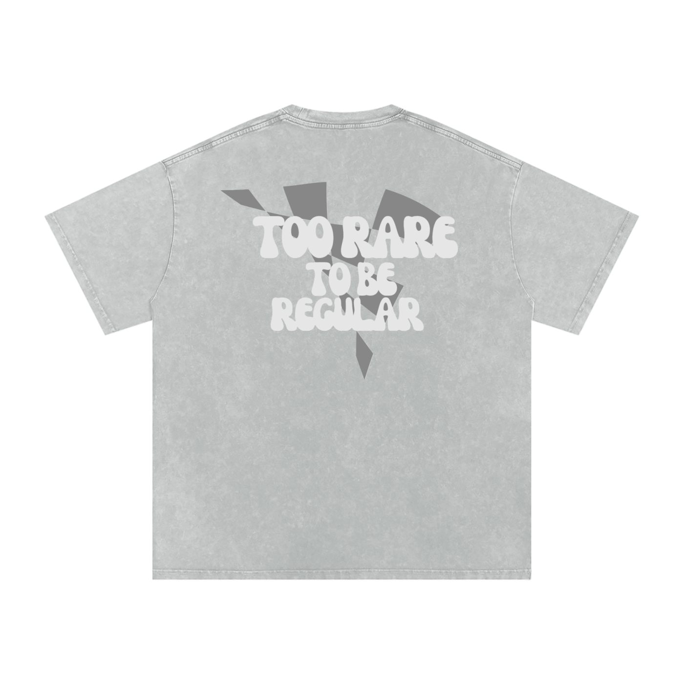 Too Rare To Be Regular Acid Washed Oversized Cotton Tee