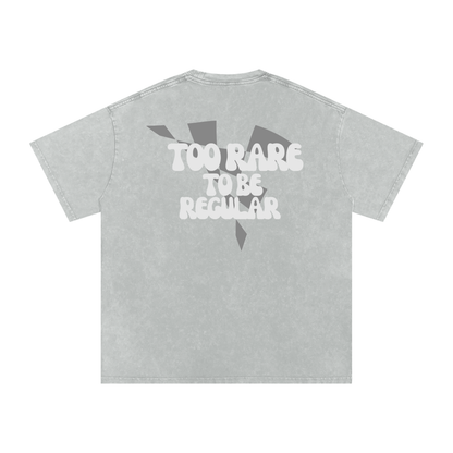Too Rare To Be Regular Acid Washed Oversized Cotton Tee