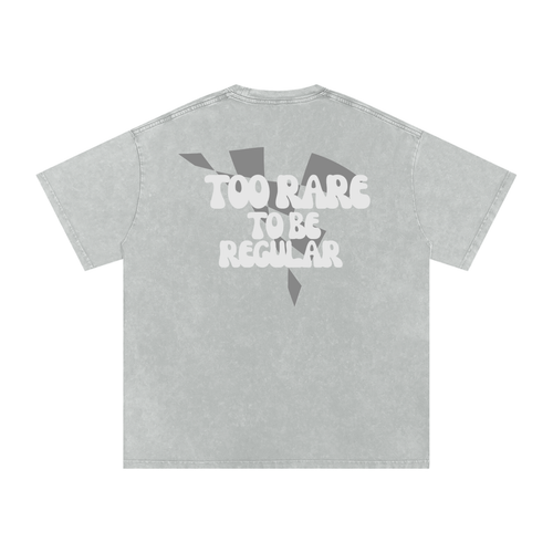 Too Rare To Be Regular Acid Washed Oversized Cotton Tee