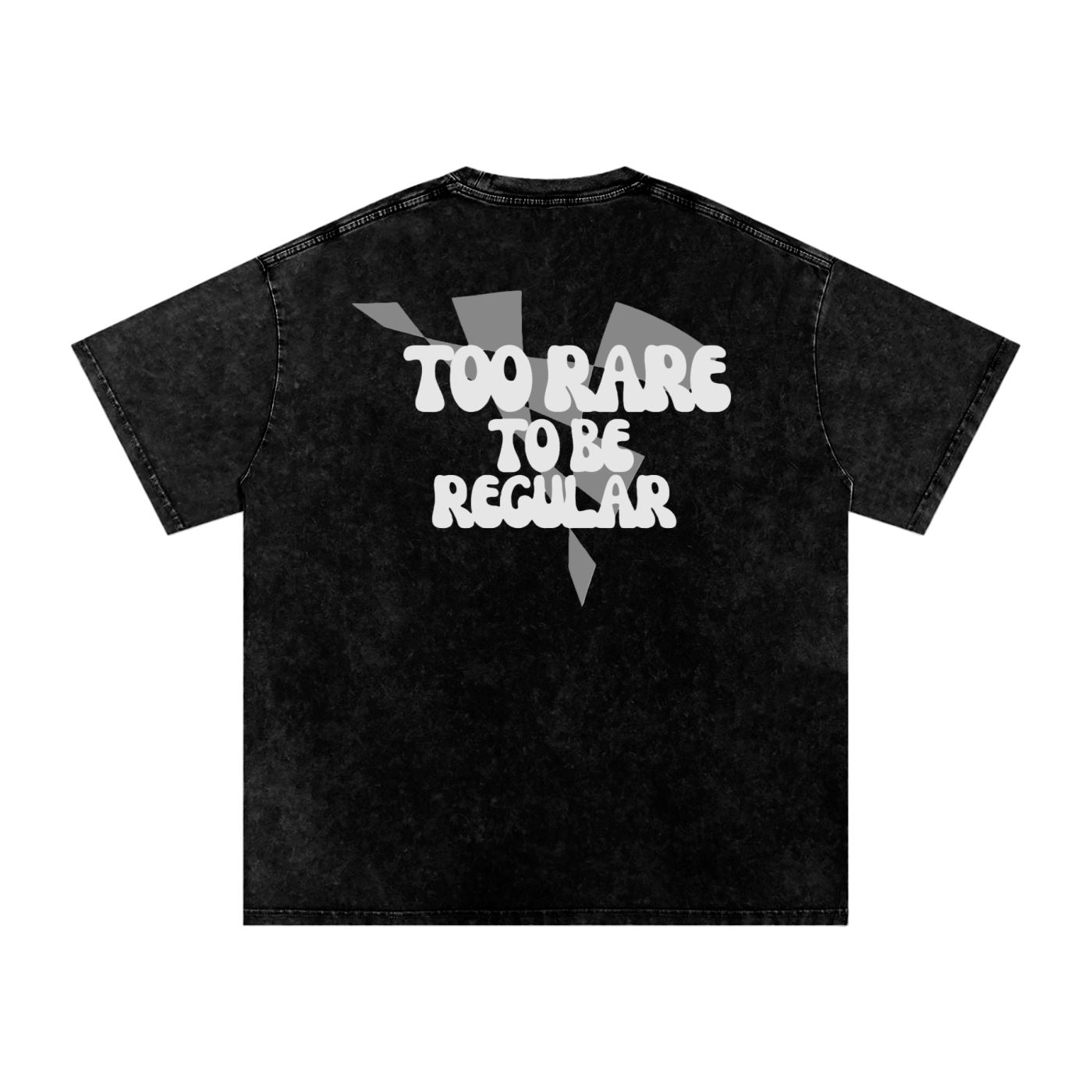 Too Rare To Be Regular Acid Washed Oversized Cotton Tee