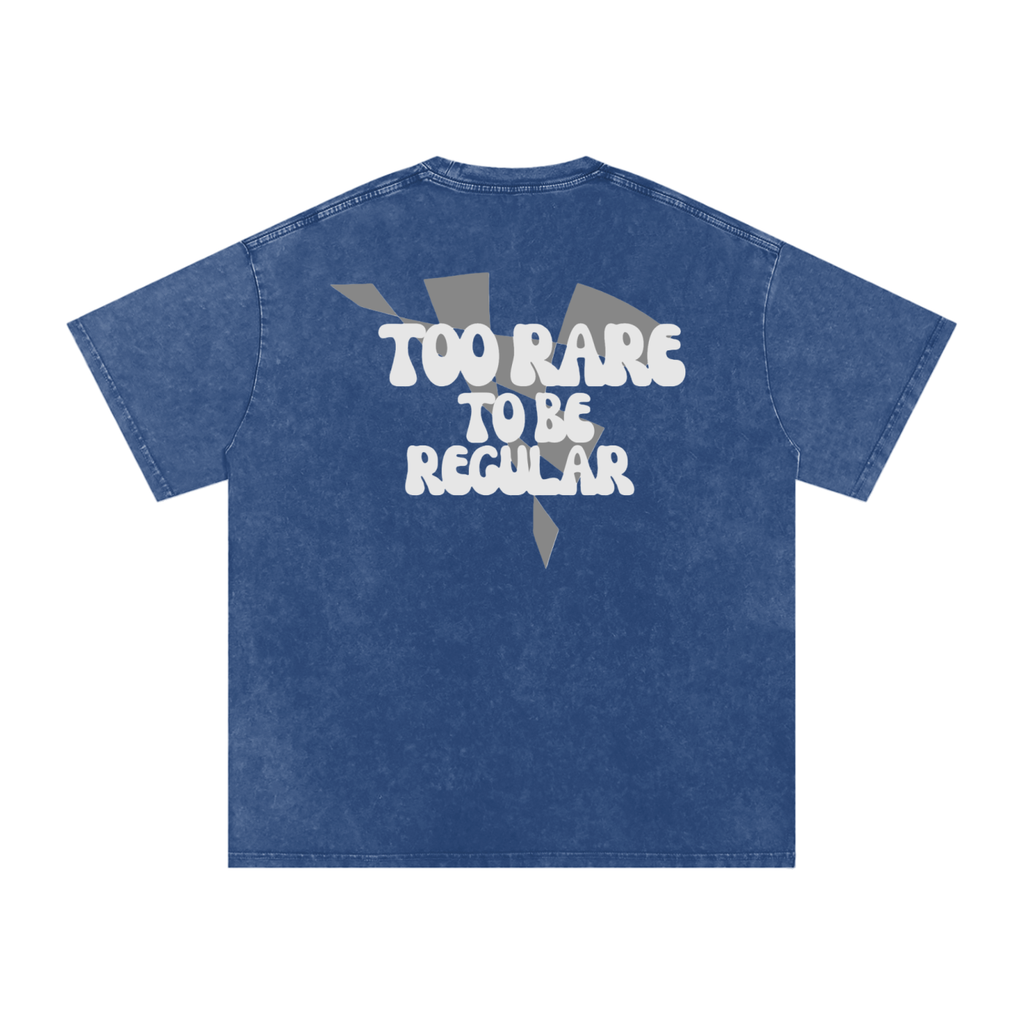 Too Rare To Be Regular Acid Washed Oversized Cotton Tee