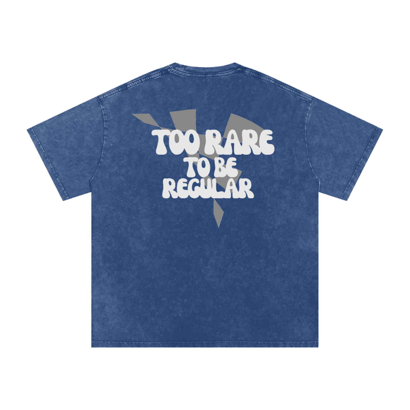 Too Rare To Be Regular Acid Washed Oversized Cotton Tee