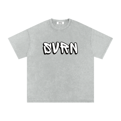 Too Rare To Be Regular Acid Washed Oversized Cotton Tee